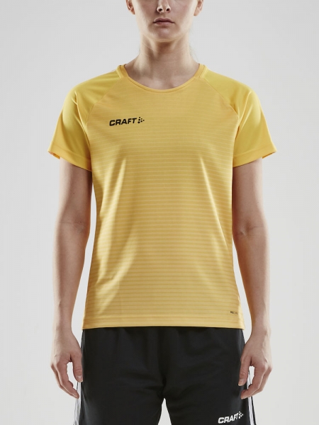 Damen Craft Pro Control Stripe Trikot - Gelb/Schwarz